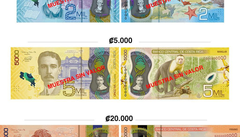 Retirees should know about Costa Rica’s new banknotes